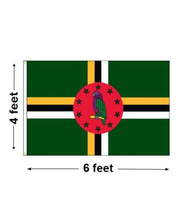 4'x6' Dominica Nylon Outdoor Flag