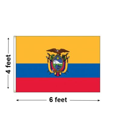 4'x6' Ecuador Nylon Outdoor Flag