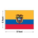 5'x8' Ecuador Nylon Outdoor Flag