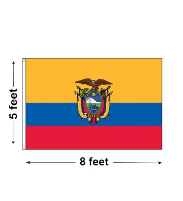 5'x8' Ecuador Nylon Outdoor Flag