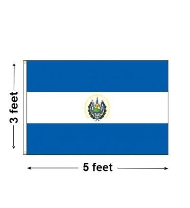 3'x5' El Salvador Nylon Outdoor Flag