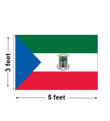 3'x5' Equatorial Guinea Nylon Outdoor Flag