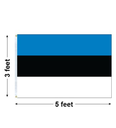 3'x5' Estonia Nylon Outdoor Flag