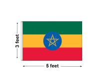 3'x5' Ethiopia Nylon Outdoor Flag