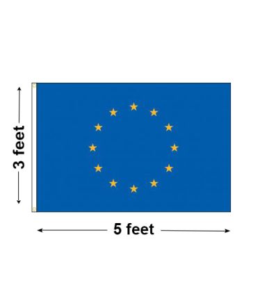 3'x5' European Union Nylon Outdoor Flag