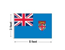 3'x5' Fiji Nylon Outdoor Flag