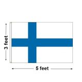 3'x5' Finland Nylon Outdoor Flag