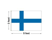 3'x5' Finland Nylon Outdoor Flag