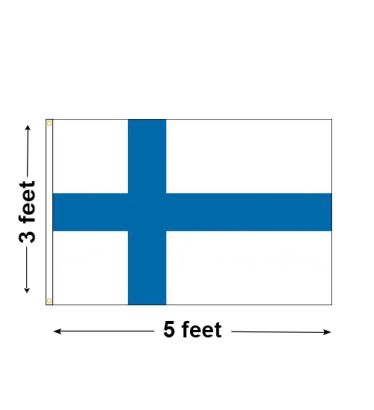 3'x5' Finland Nylon Outdoor Flag