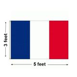 3'x5' France Nylon Outdoor Flag