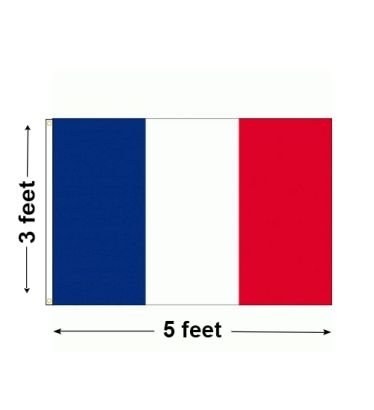 3'x5' France Nylon Outdoor Flag