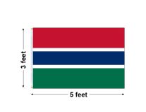 3'x5' Gambia Nylon Outdoor Flag