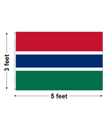 3'x5' Gambia Nylon Outdoor Flag