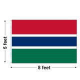 5'x8' Gambia Nylon Outdoor Flag