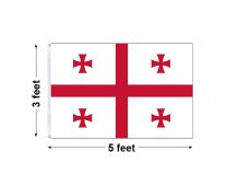 3'x5' Georgia Republic Nylon Outdoor Flag