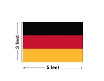 3'x5' Germany Nylon Outdoor Flag