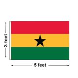 3'x5' Ghana Nylon Outdoor Flag