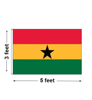 3'x5' Ghana Nylon Outdoor Flag