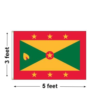 3'x5' Grenada Nylon Outdoor Flag