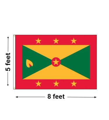 5'x8' Grenada Nylon Outdoor Flag