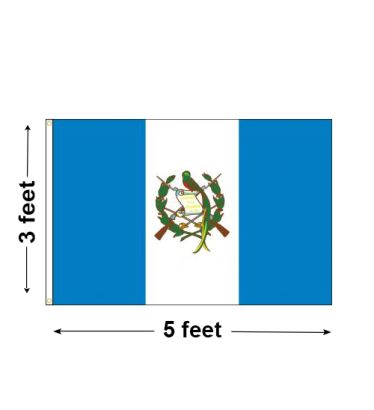 3'x5' Guatemala Nylon Outdoor Flag