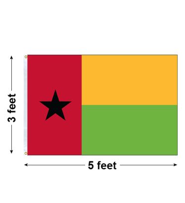 3'x5' Guinea Bissau Nylon Outdoor Flag