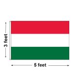 3'x5' Hungary Nylon Outdoor Flag