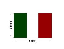 3'x5' Italy Nylon Outdoor Flag