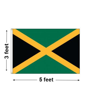 3'x5' Jamaica Nylon Outdoor Flag