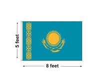 5'x8' Kazakhstan Nylon Outdoor Flag