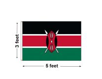 3'x5' Kenya Nylon Outdoor Flag