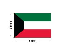 3'x5' Kuwait Nylon Outdoor Flag