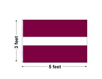 3'x5' Latvia Nylon Outdoor Flag