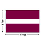 5'x8' Latvia Nylon Outdoor Flag