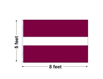 5'x8' Latvia Nylon Outdoor Flag