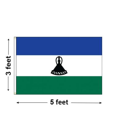 3'x5' Lesotho Nylon Outdoor Flag