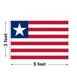 3'x5' Liberia Nylon Outdoor Flag