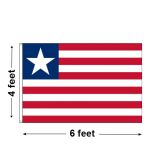 4'x6' Liberia Nylon Outdoor Flag