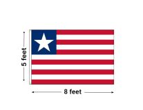 5'x8' Liberia Nylon Outdoor Flag