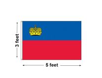 3'x5' Liechtenstein Nylon Outdoor Flag