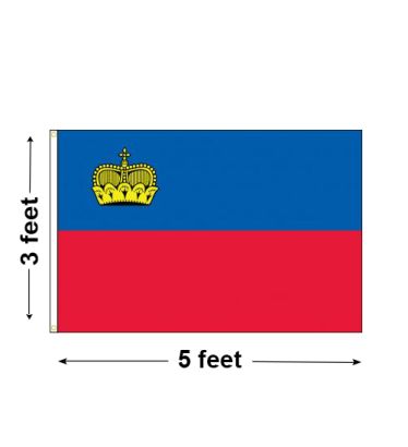 3'x5' Liechtenstein Nylon Outdoor Flag