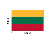 3'x5' Lithuania Nylon Outdoor Flag