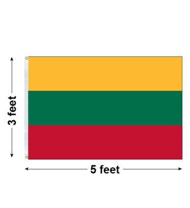 3'x5' Lithuania Nylon Outdoor Flag