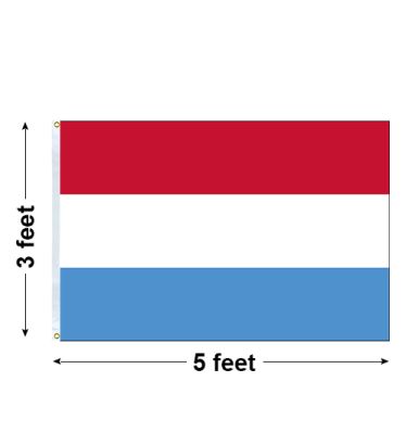 3'x5' Luxembourg Nylon Outdoor Flag