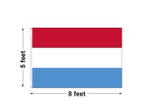 5'x8' Luxembourg Nylon Outdoor Flag