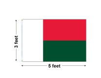 3'x5' Madagascar Nylon Outdoor Flag