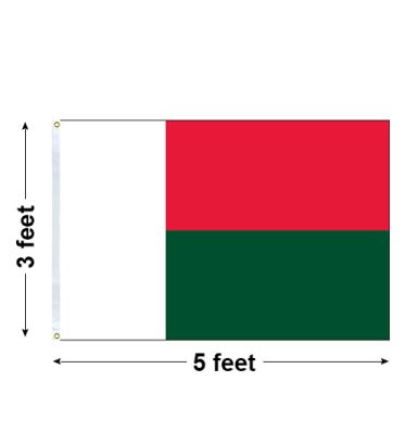 3'x5' Madagascar Nylon Outdoor Flag