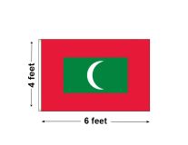 4'x6' Maldives Nylon Outdoor Flag