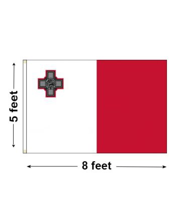 5'x8' Malta Nylon Outdoor Flag