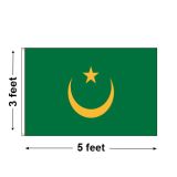 3'x5' Mauritania Nylon Outdoor Flag